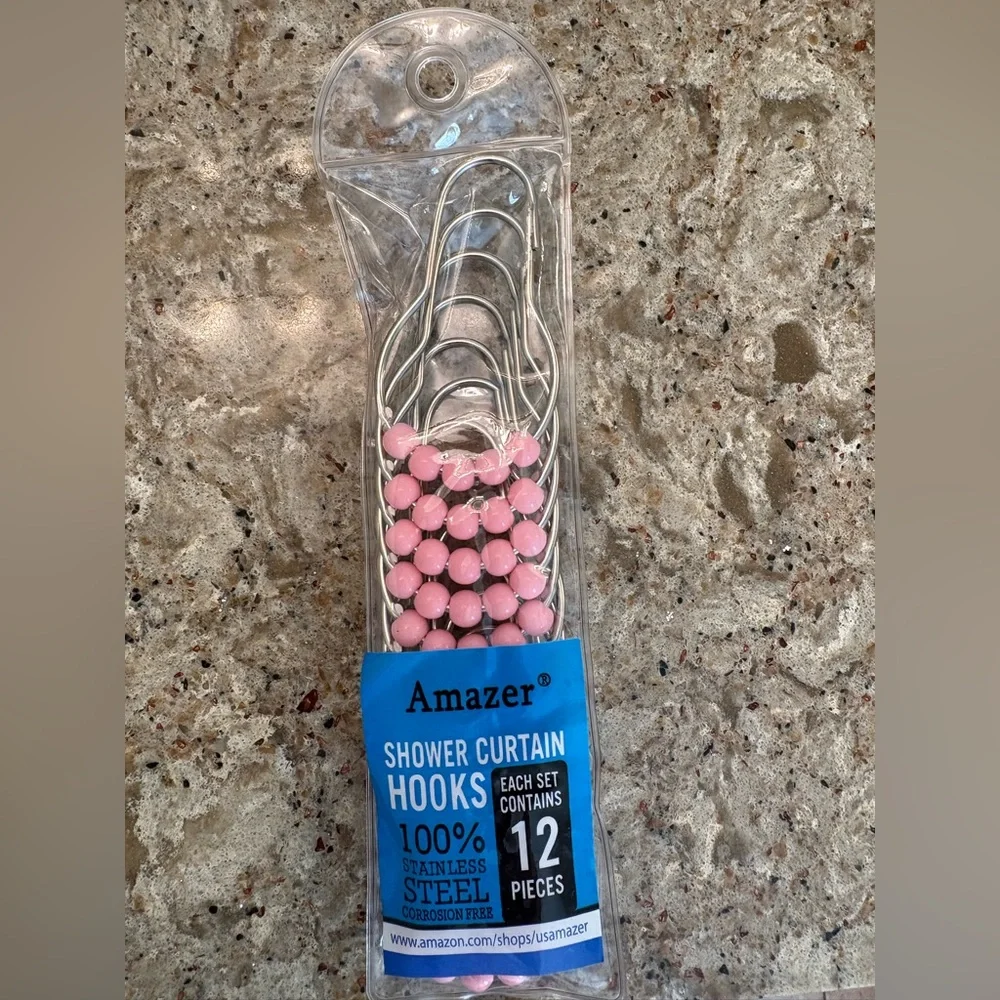 🆕Amazer|Shower Curtain Hooks